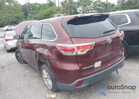 2015 Toyota Highlander Le V6 from USA, damaged, VIN 5TDBKRFH6FS079930
